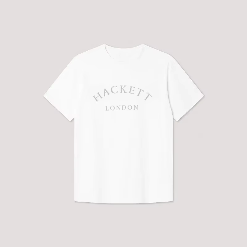 Hackett 2025 été coton t-shirt marque européenne hommes classique ajustement boîte Logo imprimé ample à manches courtes