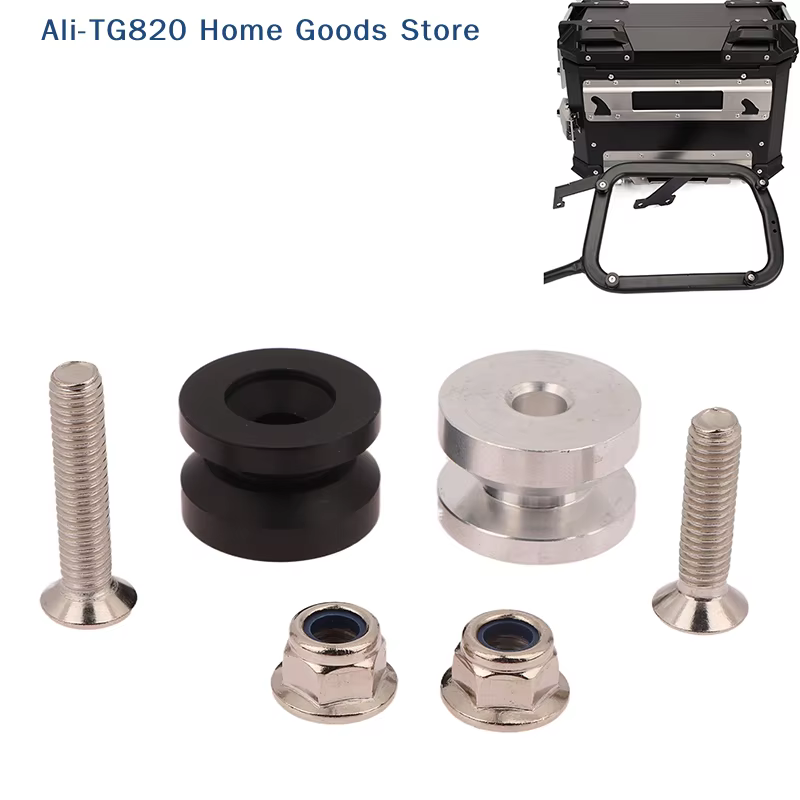 [TG820] 4 pièces Support de fixation pour top case de moto, plaque de base, boucle, accessoires pour boîte arrière, coffre à bagages, boîte latérale