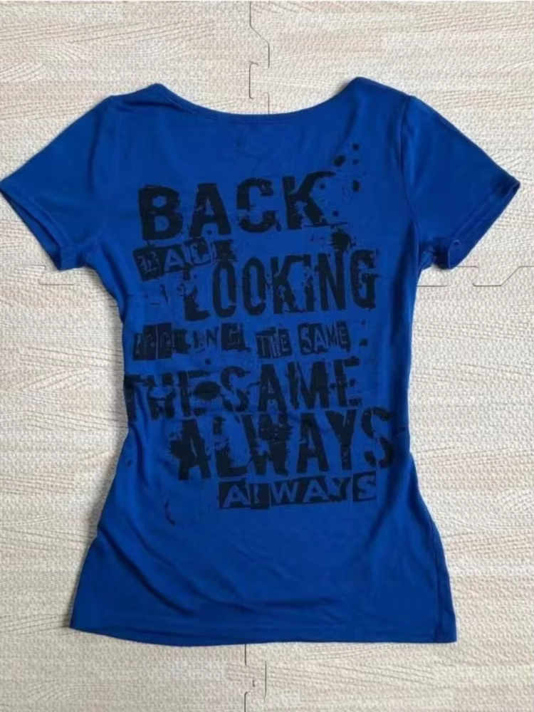 Sous-culture Vintage Sexy crâne T-shirts femmes Punk mince Harajuku Y2k hauts courts rétro 2000s