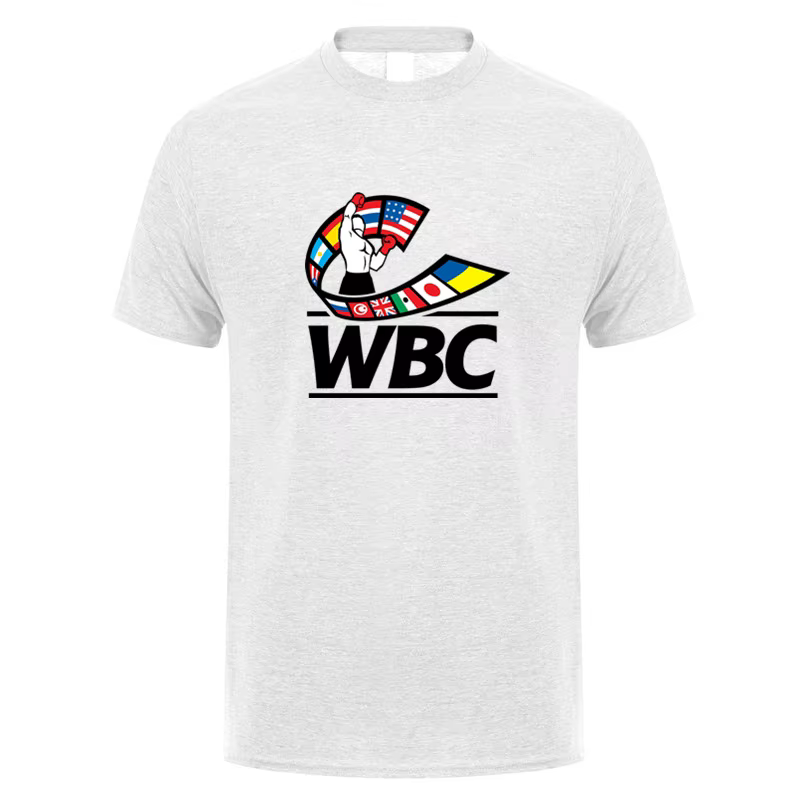 WBC boxe t-shirt été hommes coton à manches courtes T-shirts homme hauts