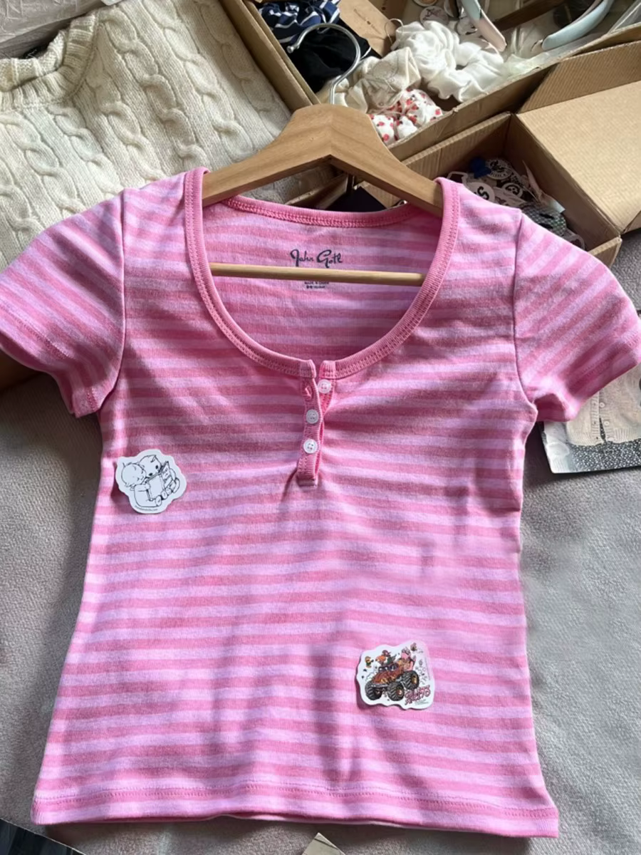 T-shirts à manches courtes col rond pour femmes
