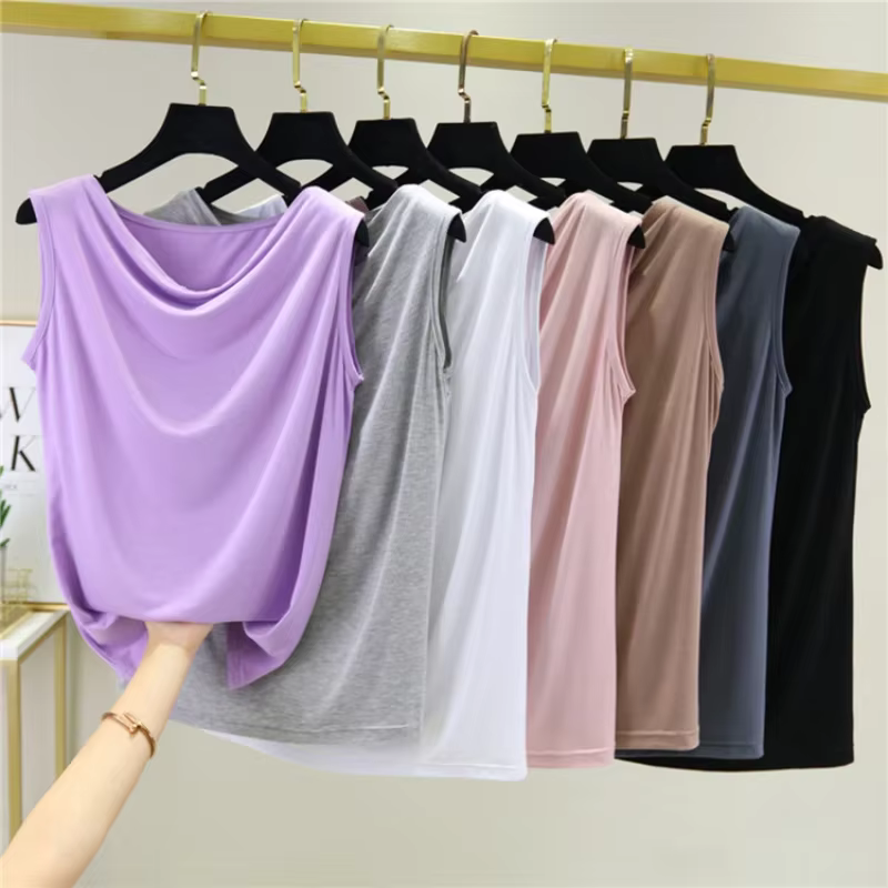 2025 été Style femmes débardeurs Camisoles Modal chemise sans manches mince gilet hauts maillot de corps solide haut