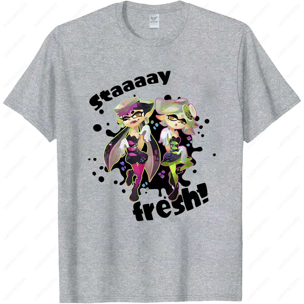 Splatoon Squid Sisters Stay Fresh T-shirt graphique été