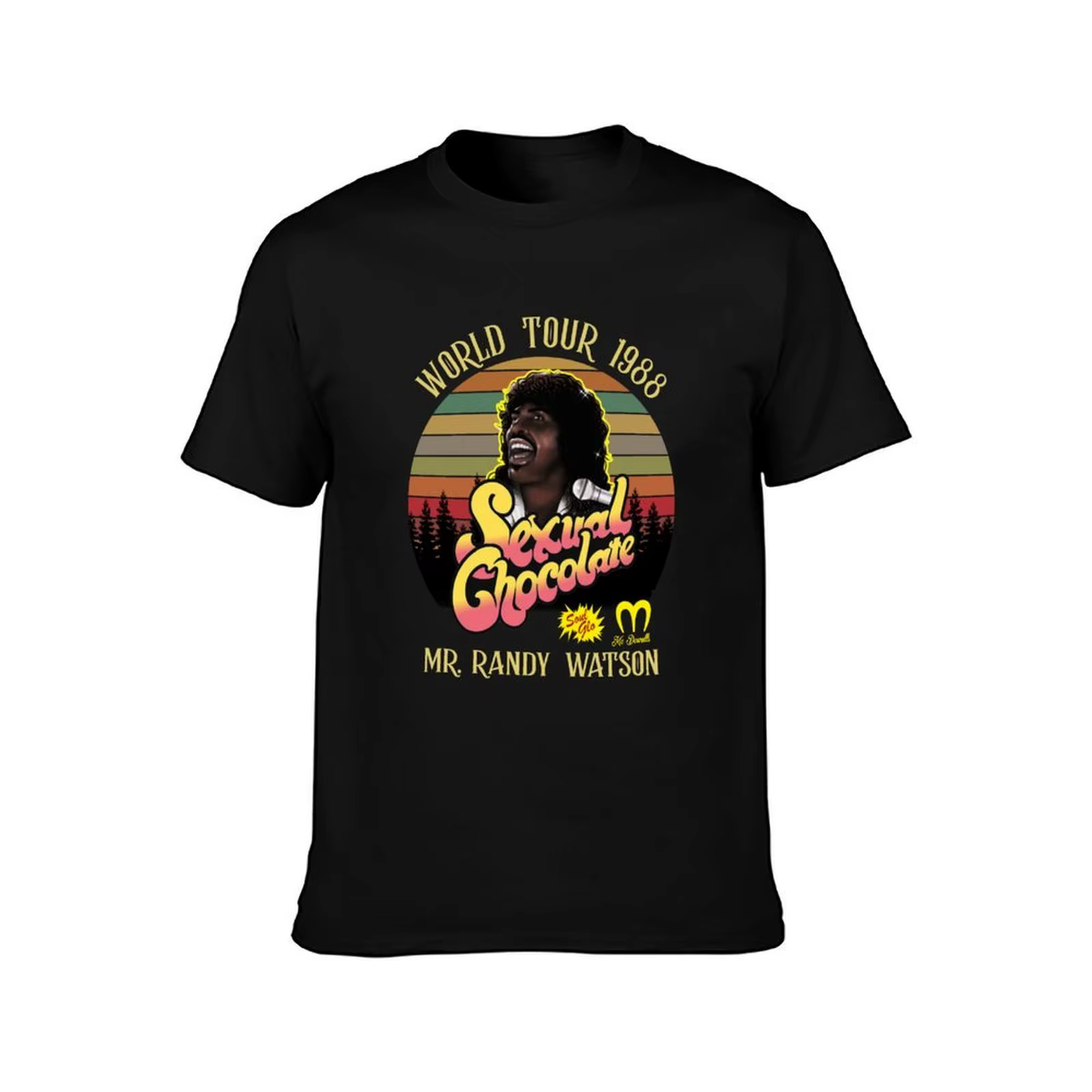 Sexual Chocolate World Tour 1988 T-shirt vintage rétro basique décontracté à manches courtes en coton