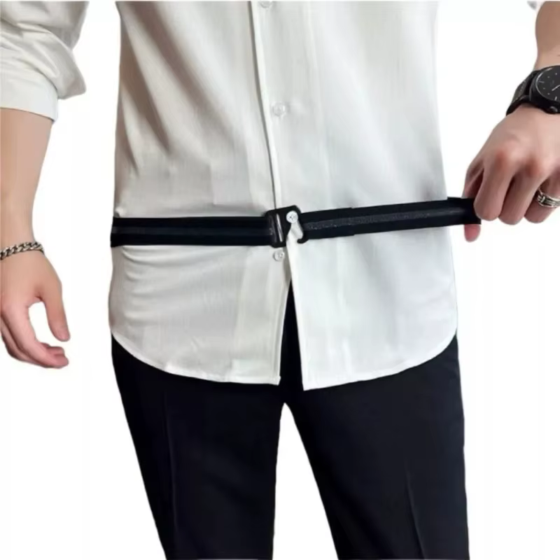 Chemise en nylon pour hommes avec poignée élastique antidérapante et boucle réglable – Sangles de support