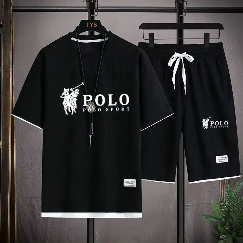 Ensemble chemise à manches courtes et short de sport pour homme - Tenue