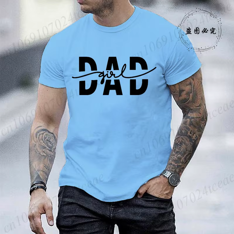 T-shirt imprimé « Dad Girl » pour homme – T-shirts graphiques « Dad
