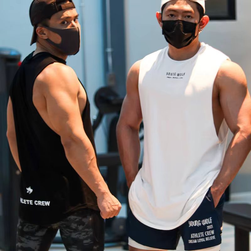 Débardeurs de fitness pour hommes à séchage rapide