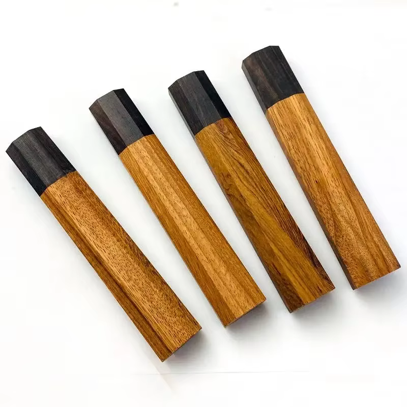 1 pièces manche de couteau de cuisine japonais poignée octogonale pour bricolage japonais Gyuto Deba Nakiri manche en bois massif manche de couteau Sashimi