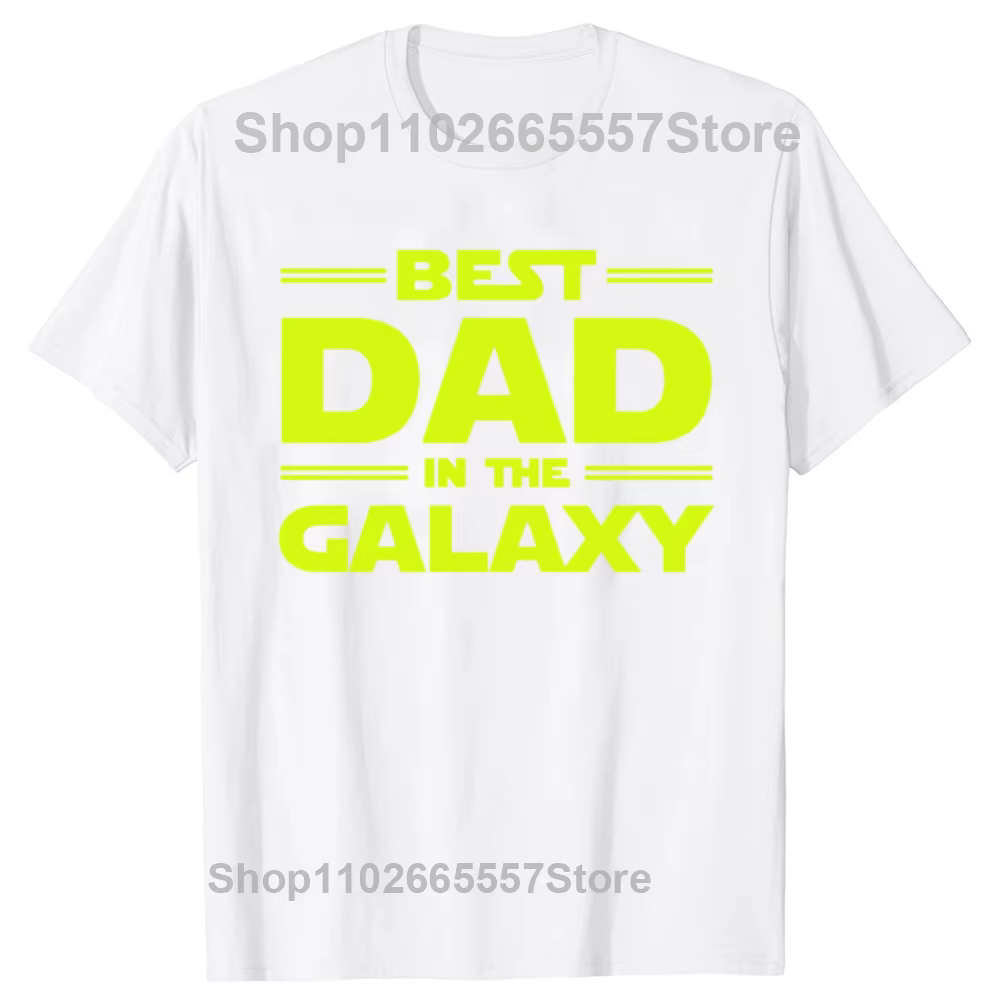 Meilleur papa dans la galaxie T-Shirt drôle fête des pères présent cadeaux d'anniversaire