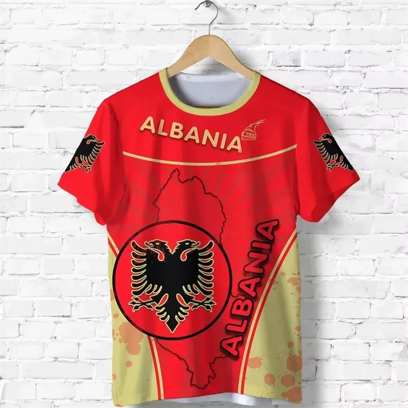 Albania feel-T-shirt imprimé en 3D pour homme