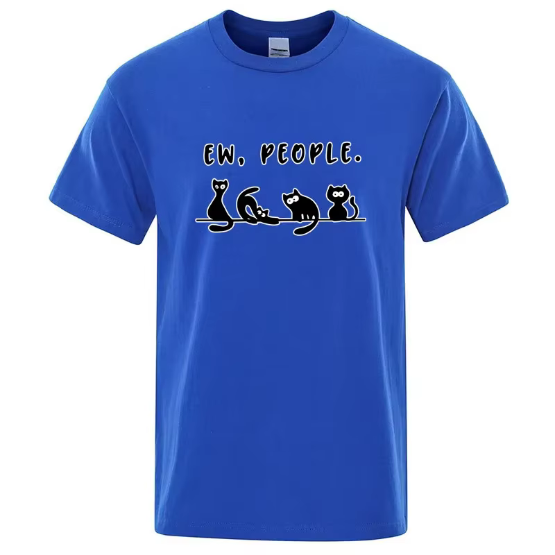 T-shirt pour homme en coton mélangé de haute qualité