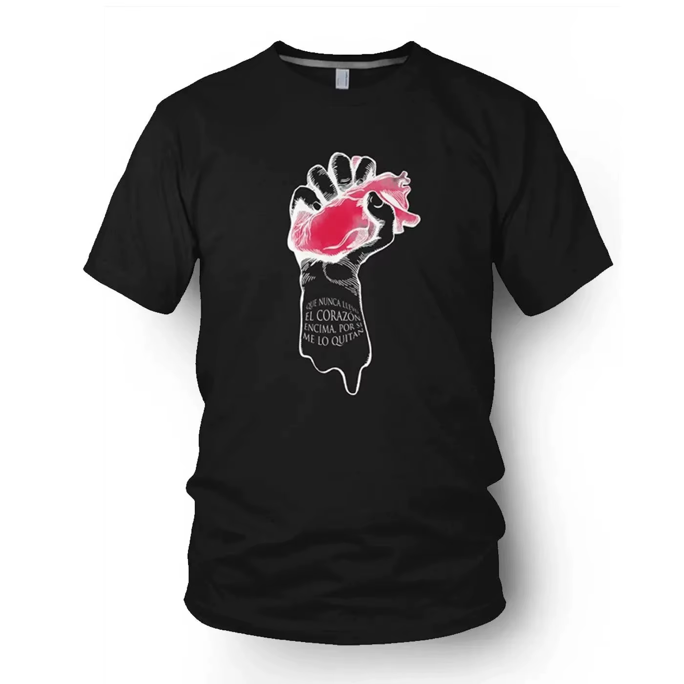 T-shirt imprimé avec affiche de groupe de rock Extremoduro