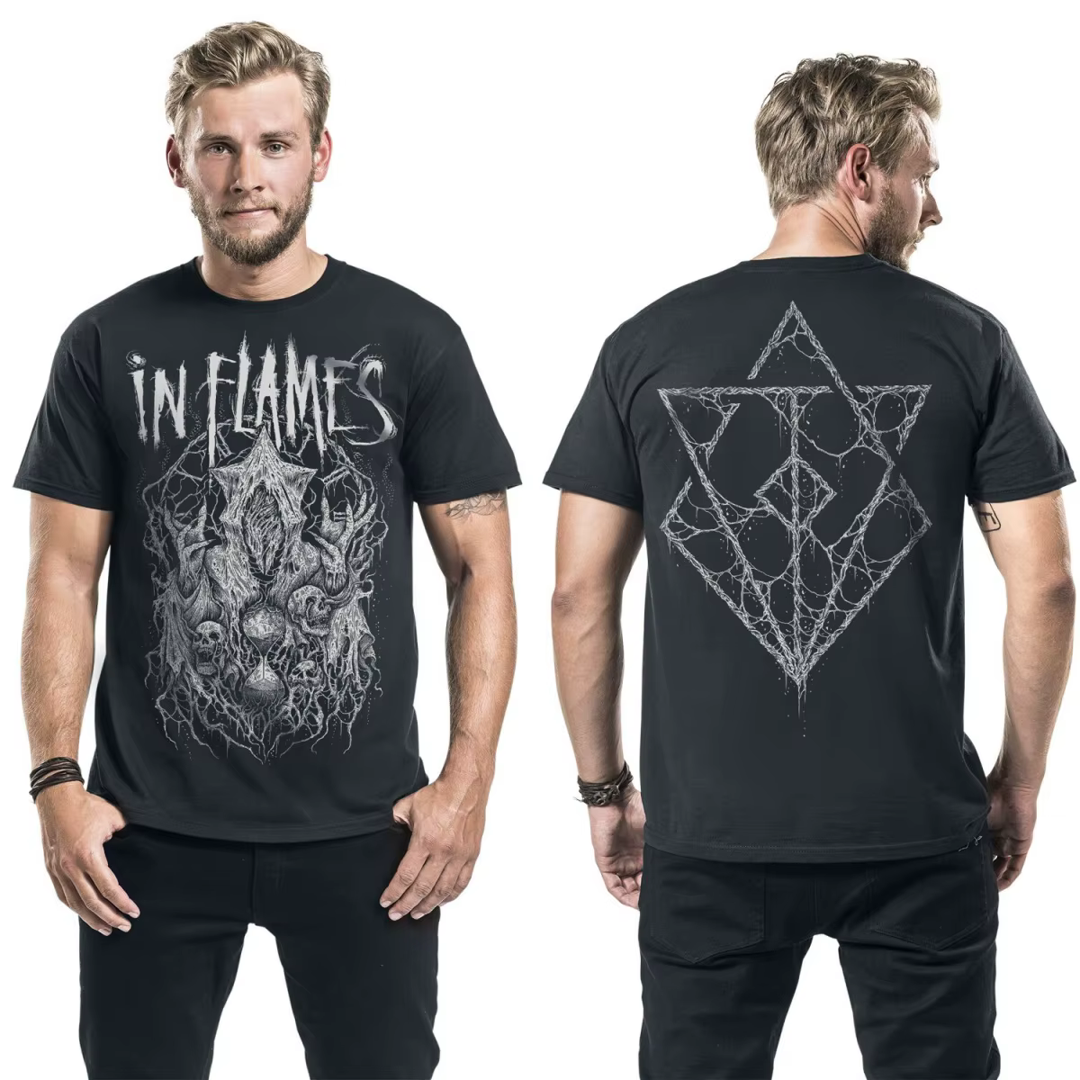 T-shirt en coton graphique Hot in Flames unisexe