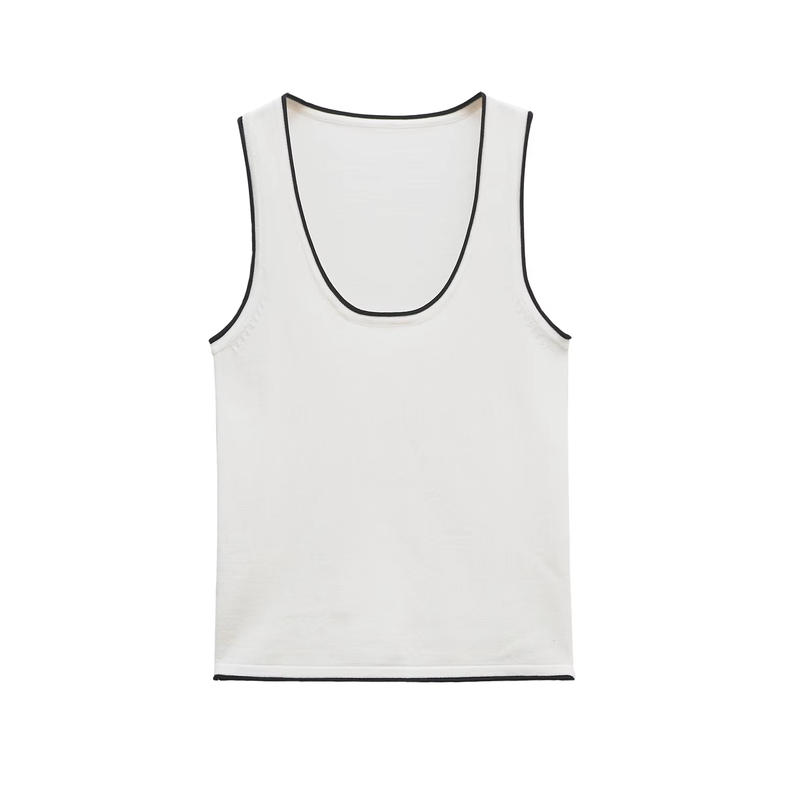 Haut tricoté classique pour femme avec bordure
