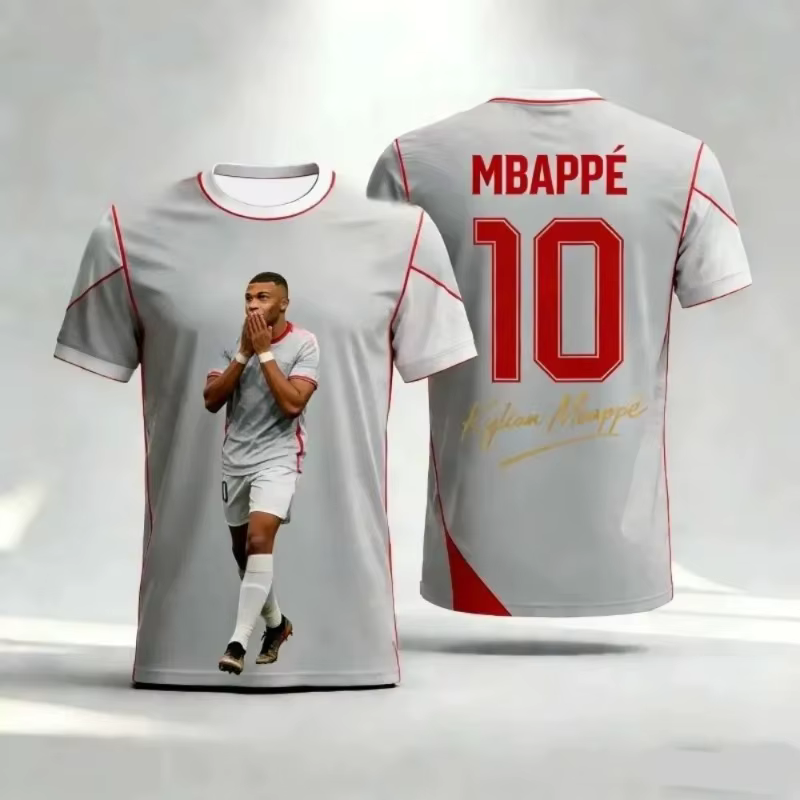 T-shirt de football Mbappé N°7 pour homme