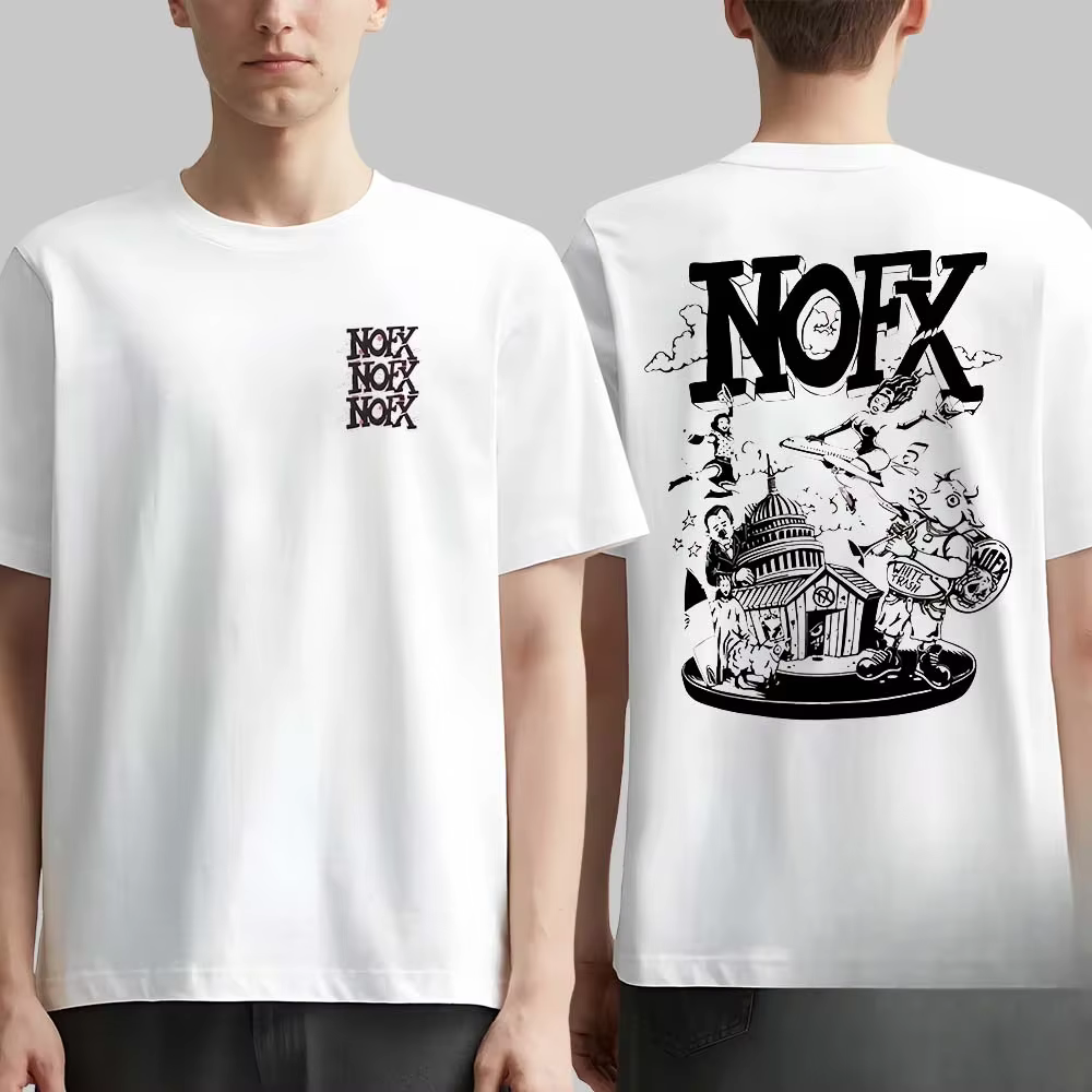 Hommes femmes Fans essentiels à manches courtes hauts marque de mode été décontracté quotidien T-shirt NOFX Rock Band