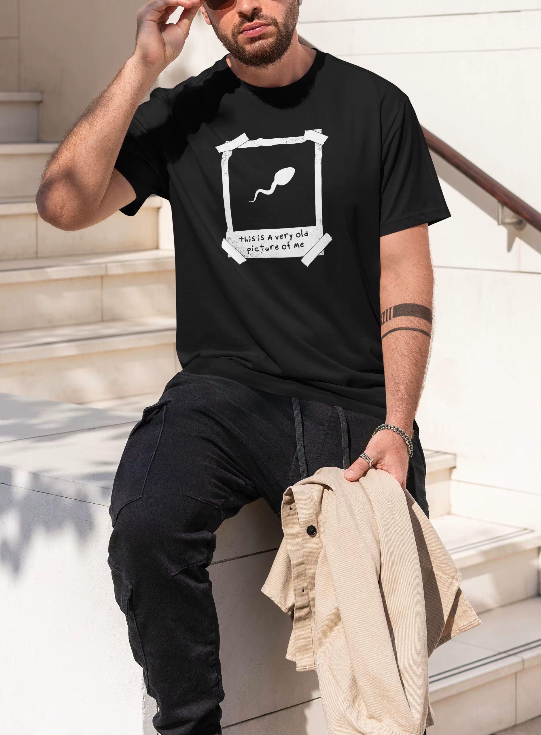 T-shirt en coton pour hommes