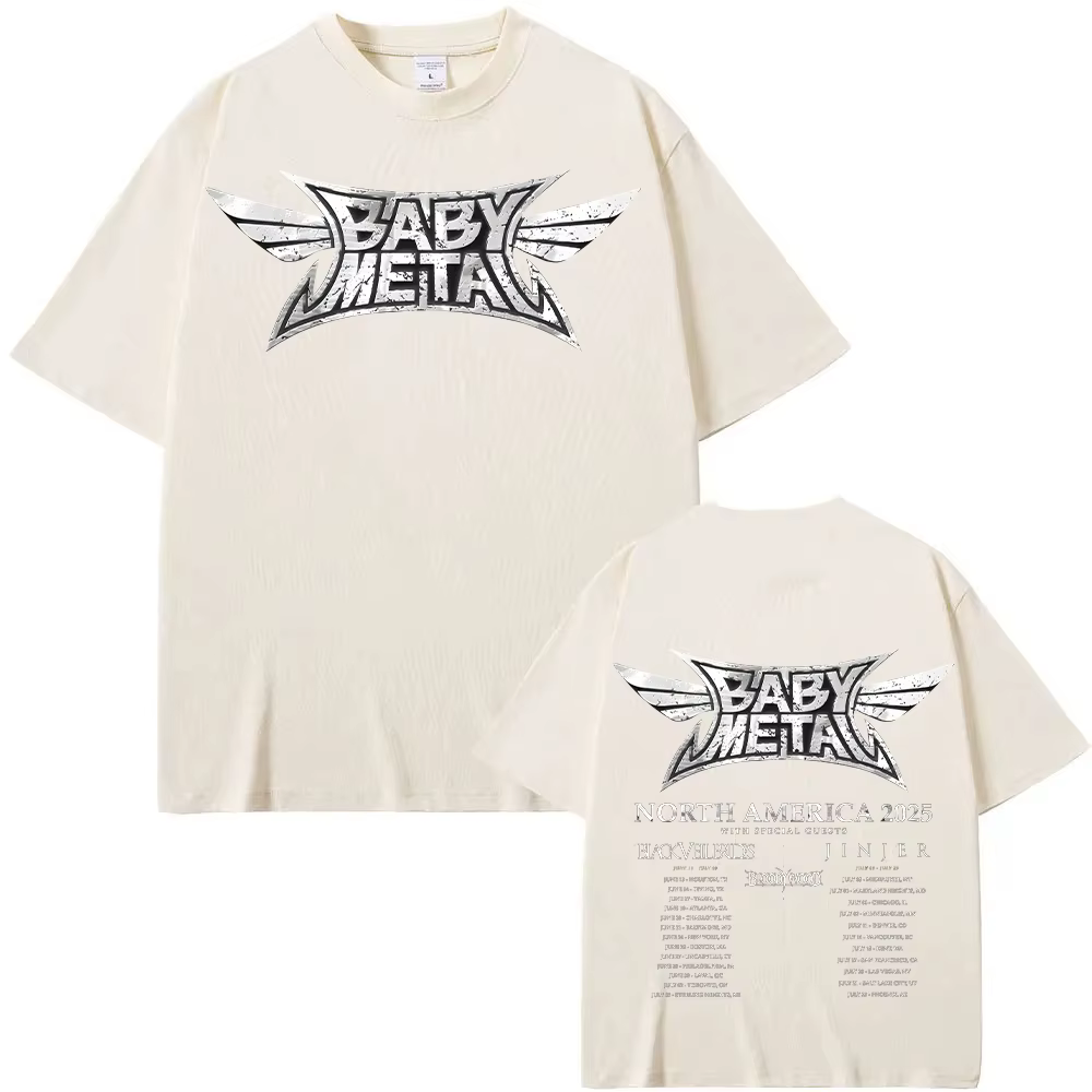 Babymetal amérique du nord Tour 2025 T-shirts Vintage