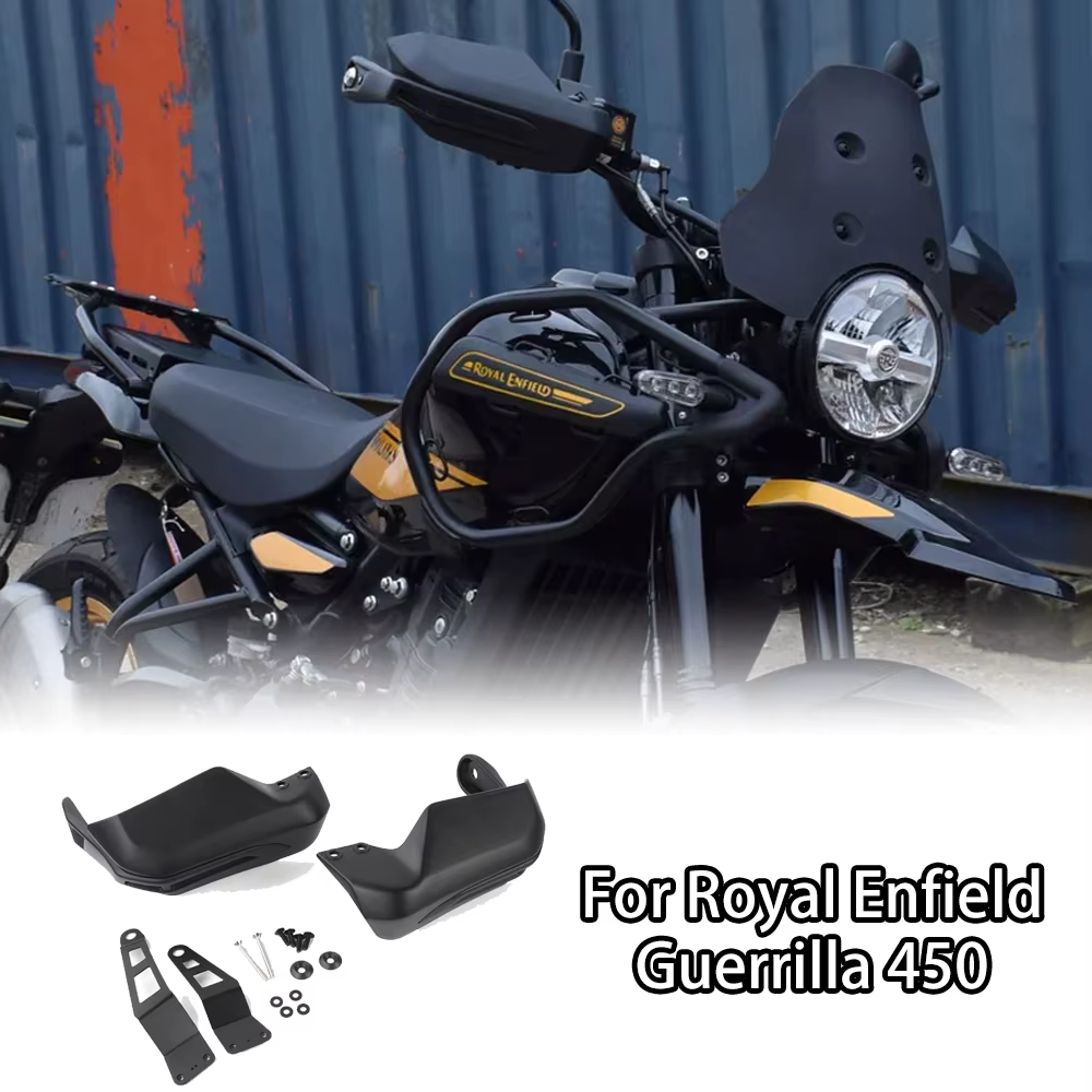 Royal Enfield Guerrilla 450 2024-2025 protège-mains de moto protecteurs de pare-brise, couvertures de garde-mains durables Adventure tout-terrain