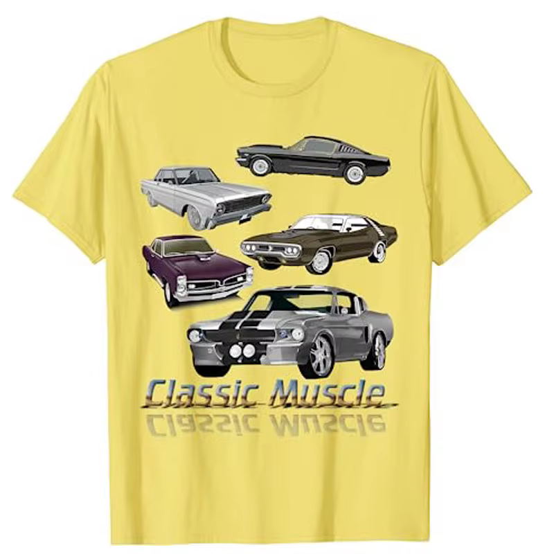 T-shirt fantaisie Muscle Cars
