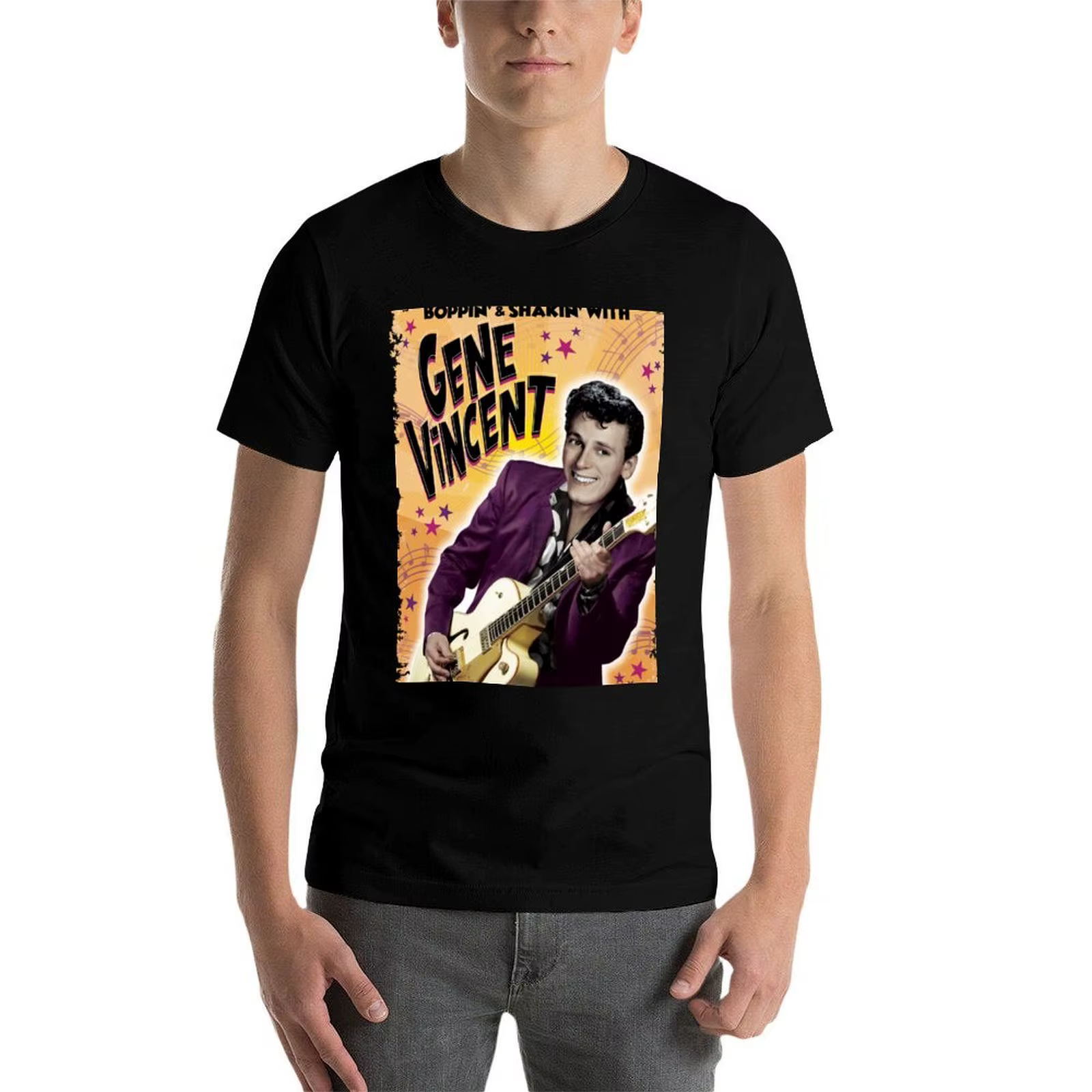 T-shirt Gene Vincent, décontracté, tendance, streetwear