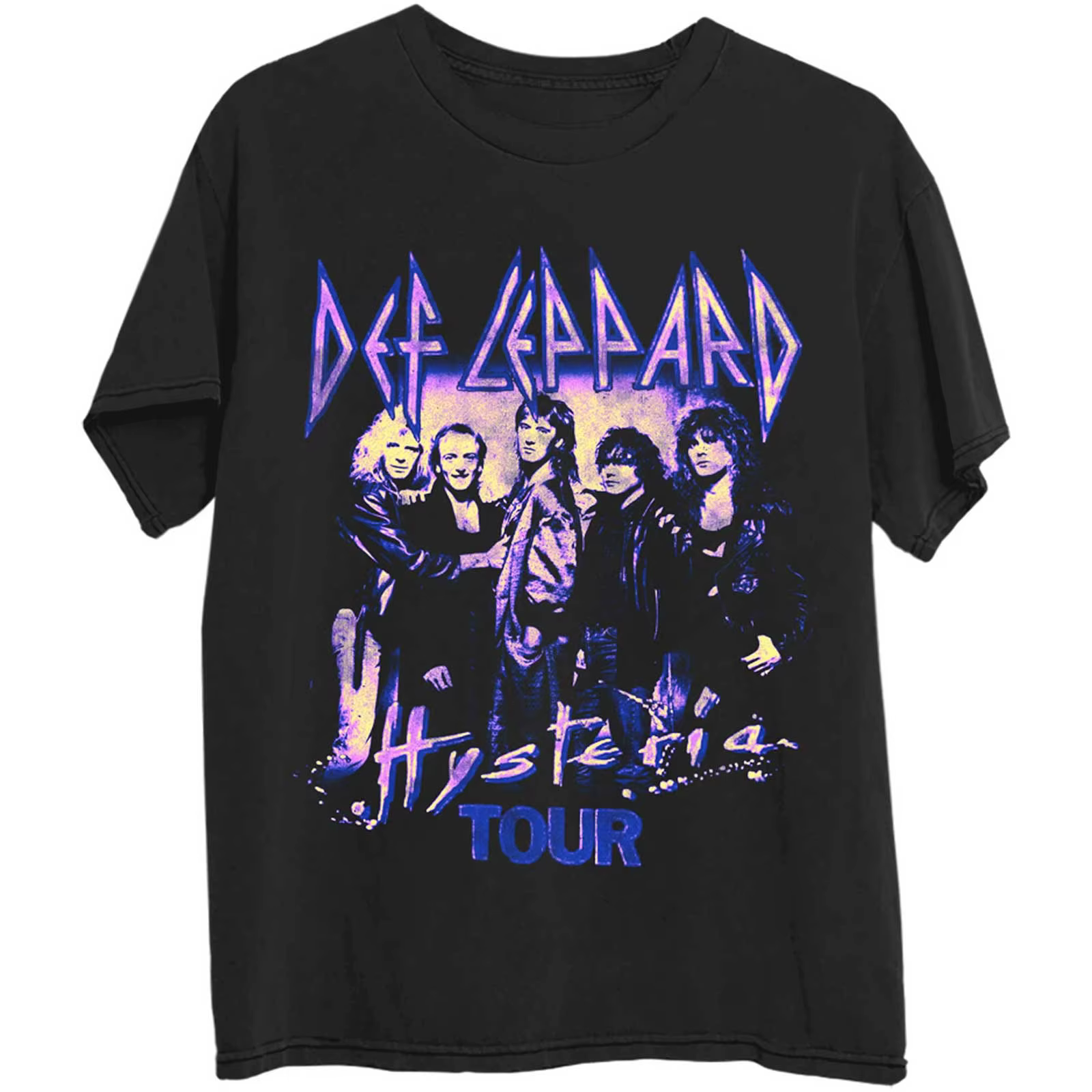 T-Shirt Def Leppard Shatter Band en coton pour hommes et femmes