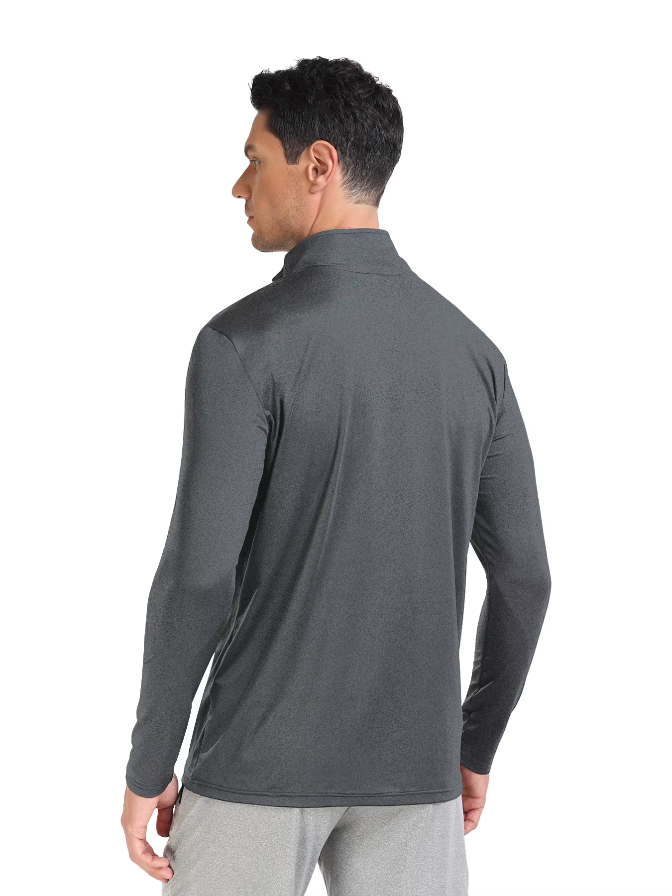 Pull de golf pour homme à col zippé