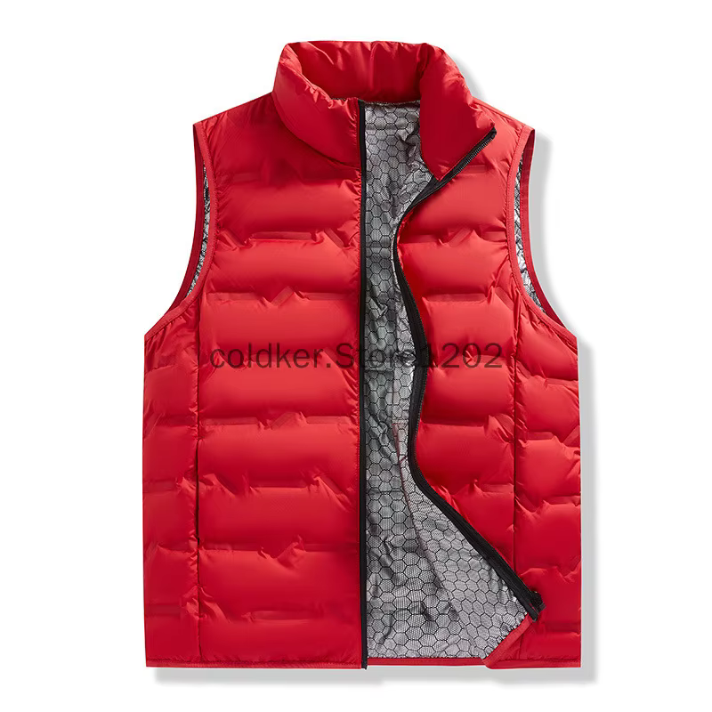 Hiver gilet sans manches vestes chaud imperméable ultraléger bouffant
