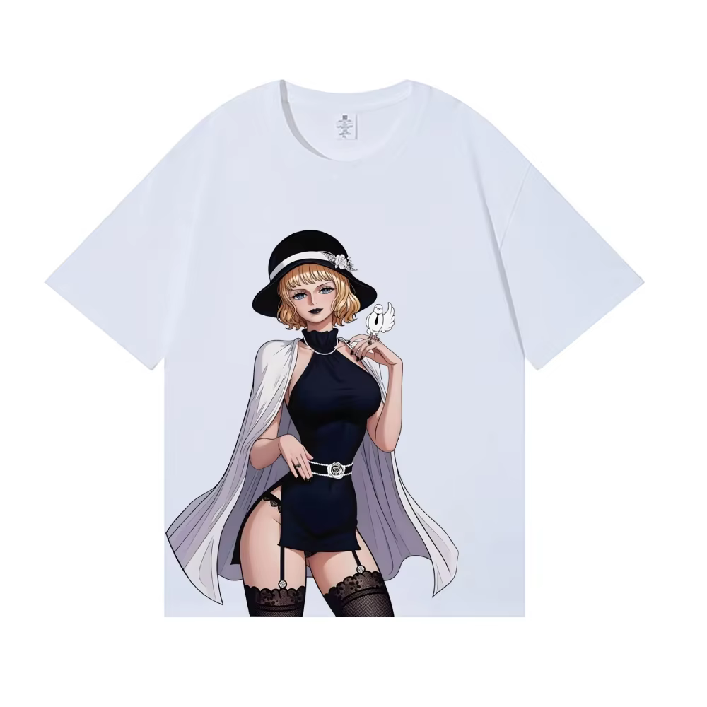T-shirt graphique One Piece Stussy Anime unisexe