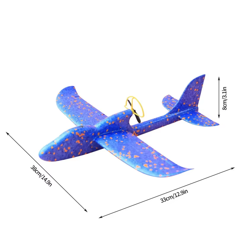 Planeur électrique en mousse, avion à lancer à la main avec lumière LED, avion de vol automatique, jouets d'extérieur pour enfants, cadeaux pour garçons