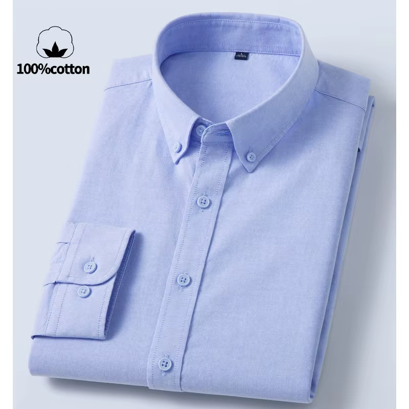 Chemise Oxford 100 % coton pour homme - Respirante