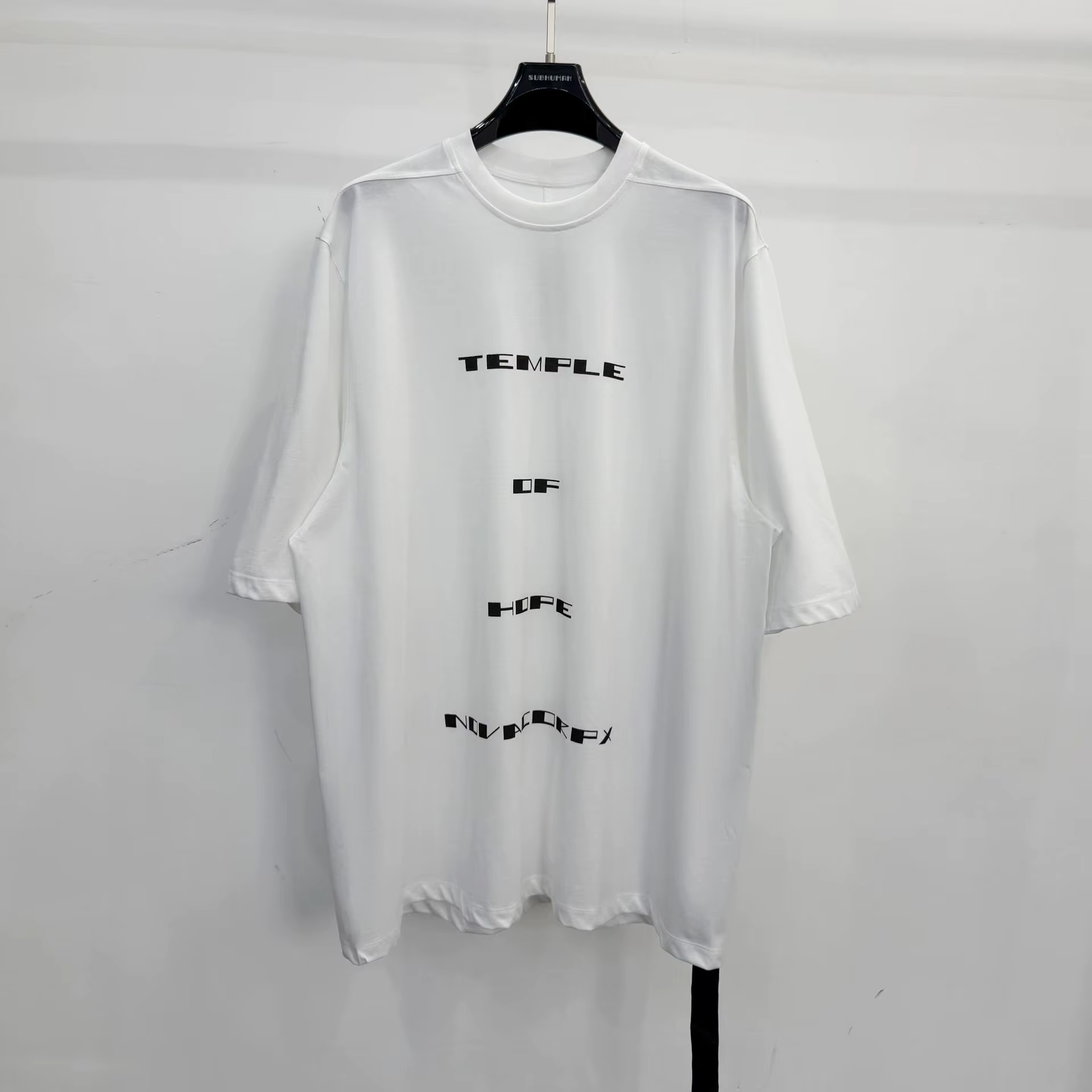 T-shirt Homme Oversize Décontracté 100% Coton Style Gothique Owen Seak – Hauts et T-shirts d'Été pour Hommes et Femmes – Chemise Unie de Créateur