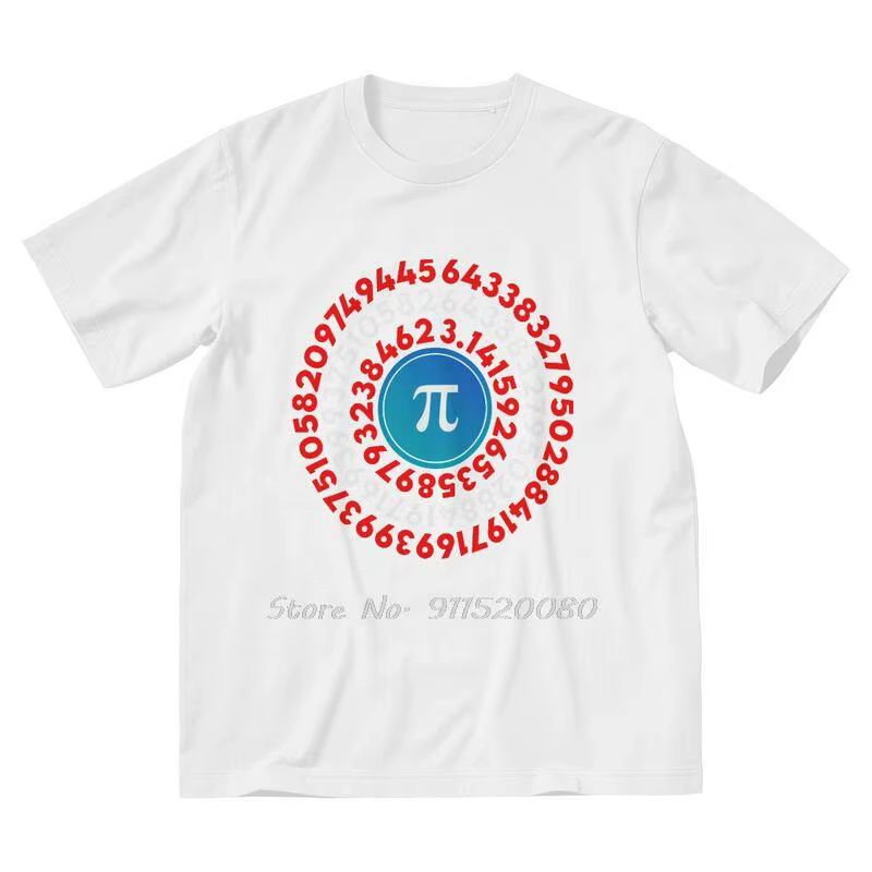 T-shirt en coton Pi Day pour hommes