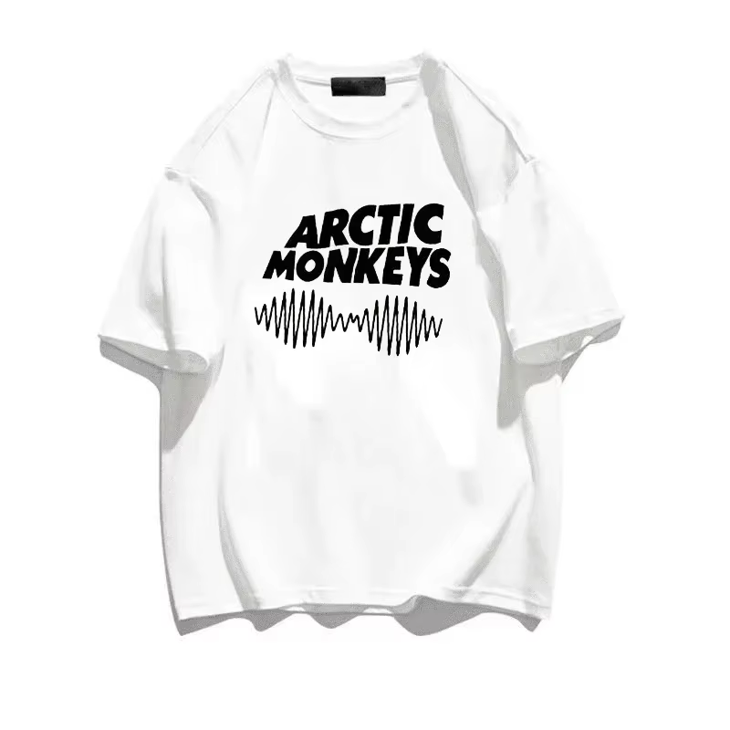Arctic Monkeys Vêtements Femmes T-shirt Mâle Manga Décontracté 2022 Y2k Blanc