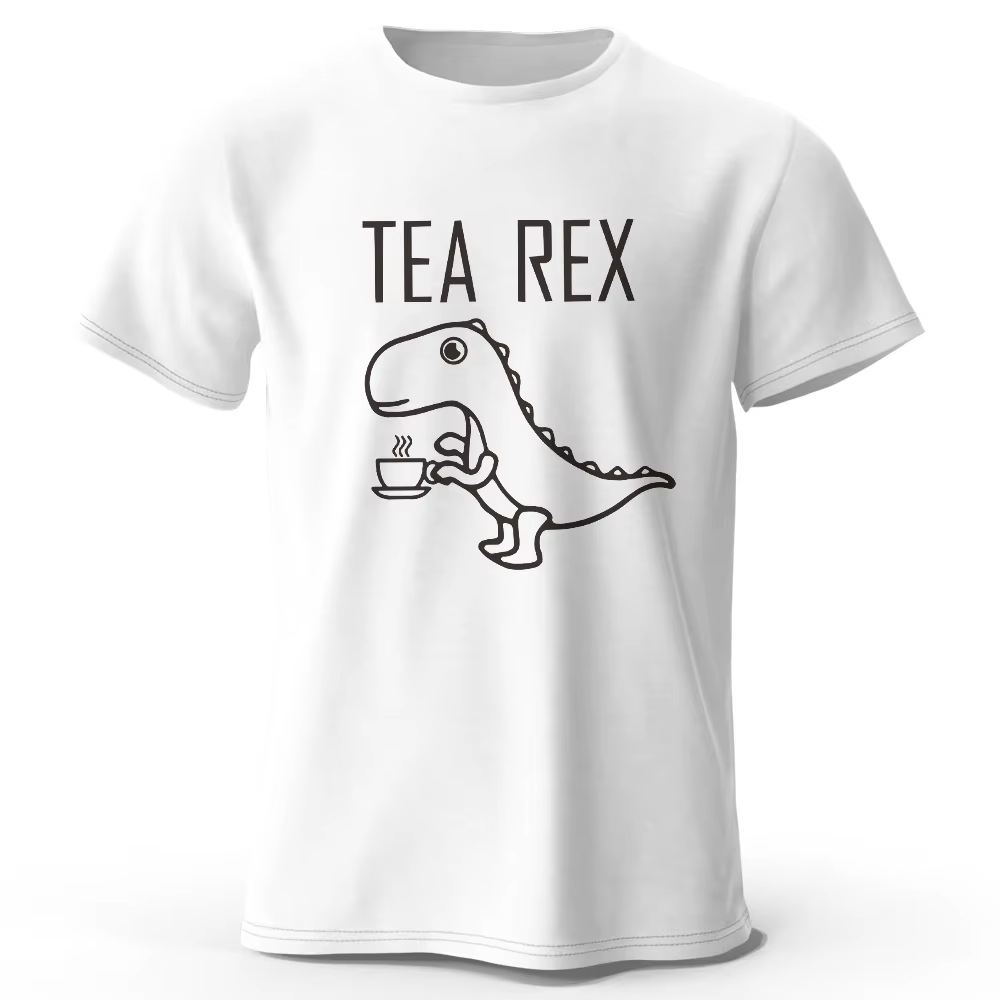 Tea-Rex T-shirt 100 % coton imprimé dinosaure