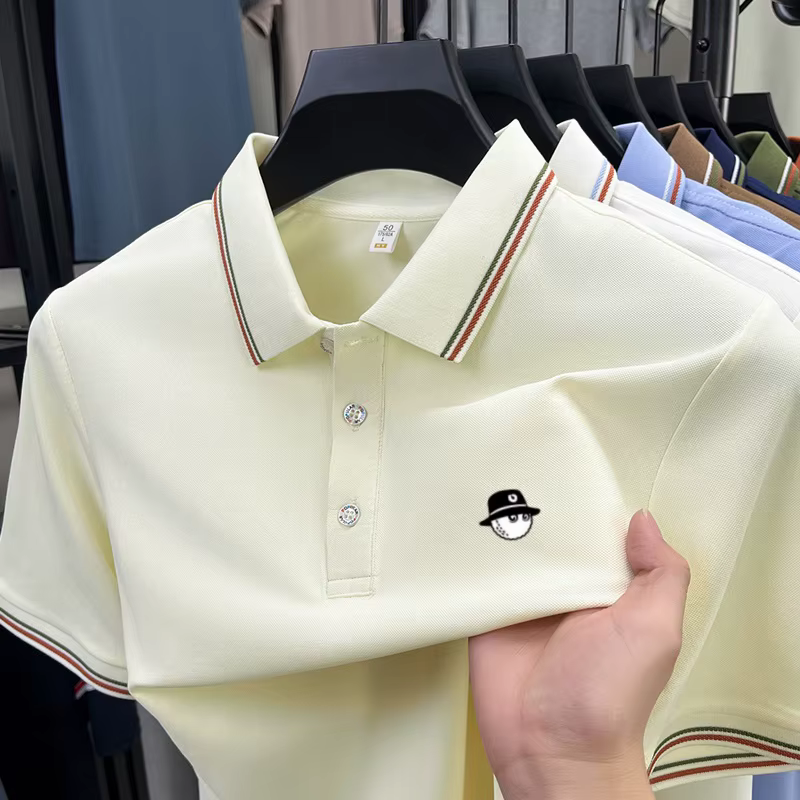 Polo imprimé de luxe pour homme – T-shirt décontracté à manches courtes