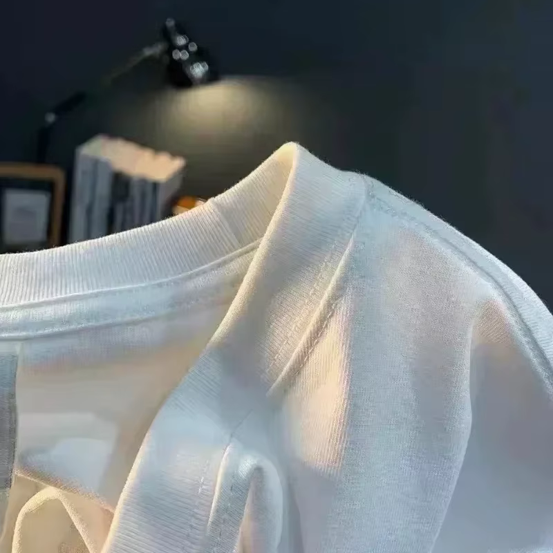 T-shirt décontracté unisexe en coton respirant et confortable de haute qualité