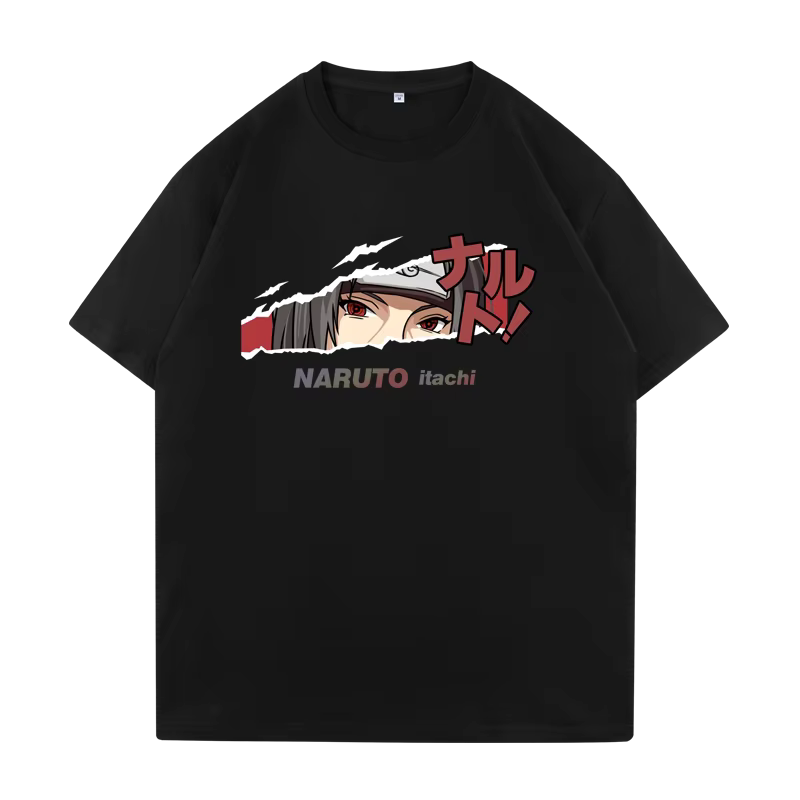 T-shirt Naruto en coton à manches courtes