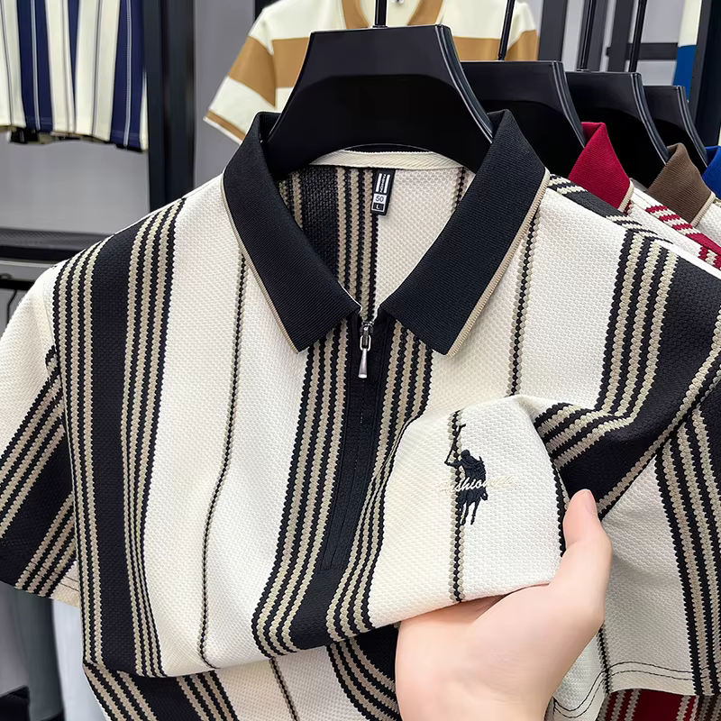 Polo à manches courtes avec col