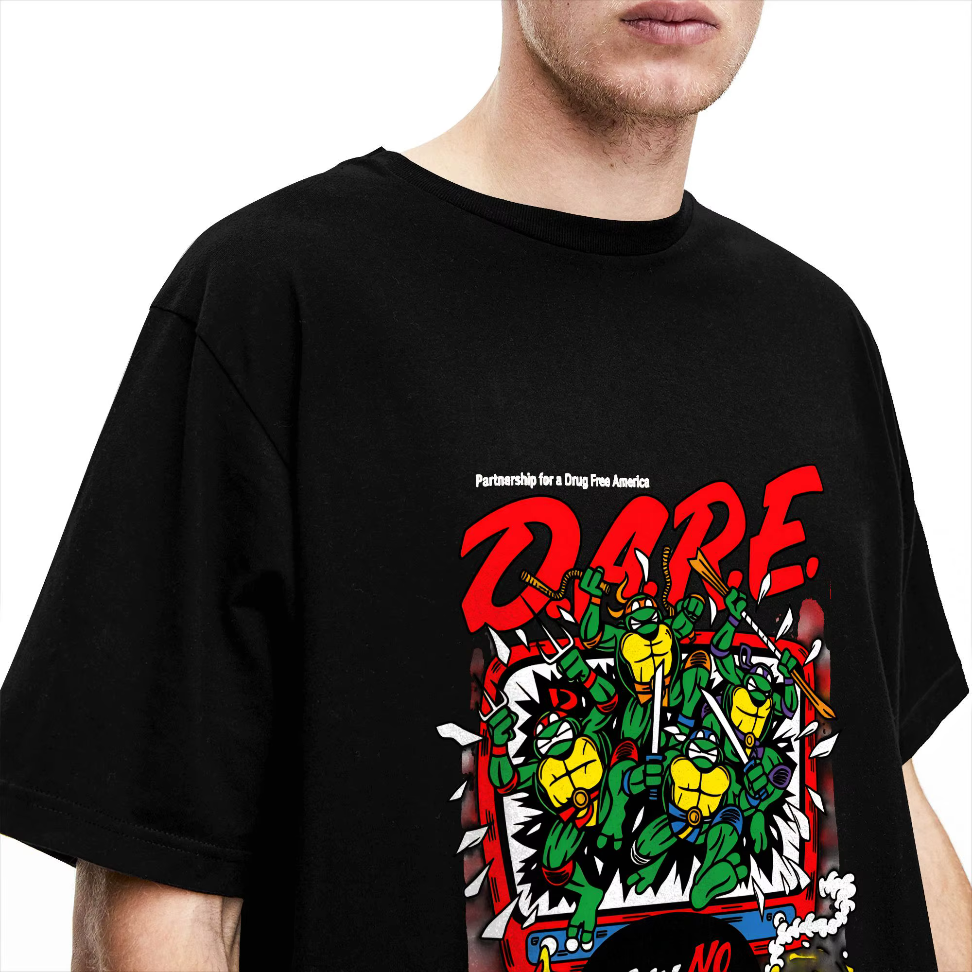 TMNT D.A.R.E. T-shirt Just Say No pour hommes