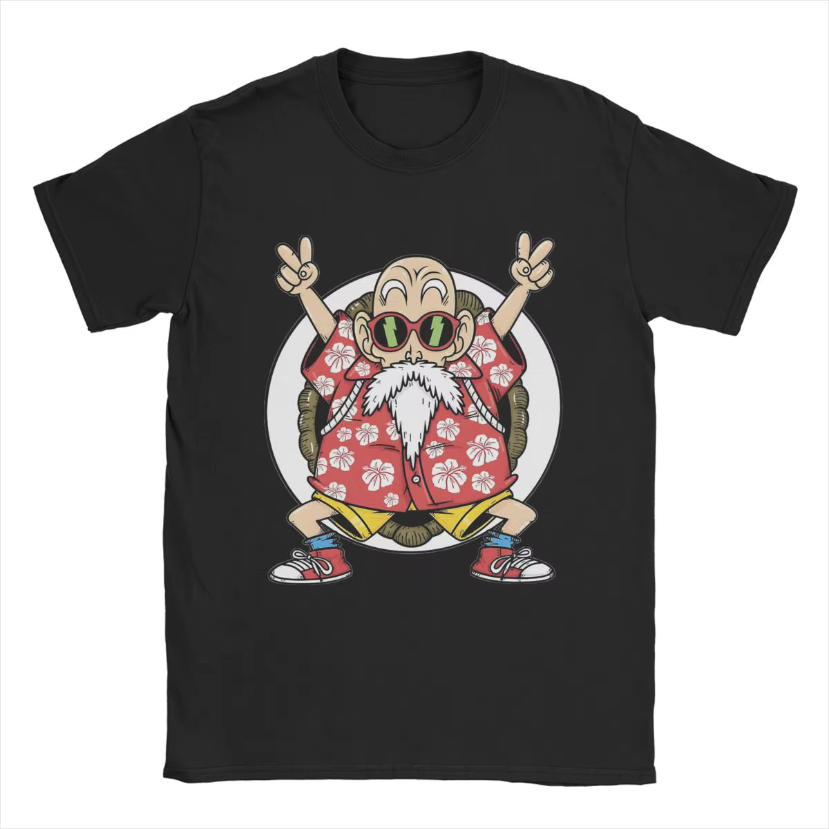 Nouveau T-shirt imprimé Dragon Ball Master Roshi Muten Kame Sennin 2026