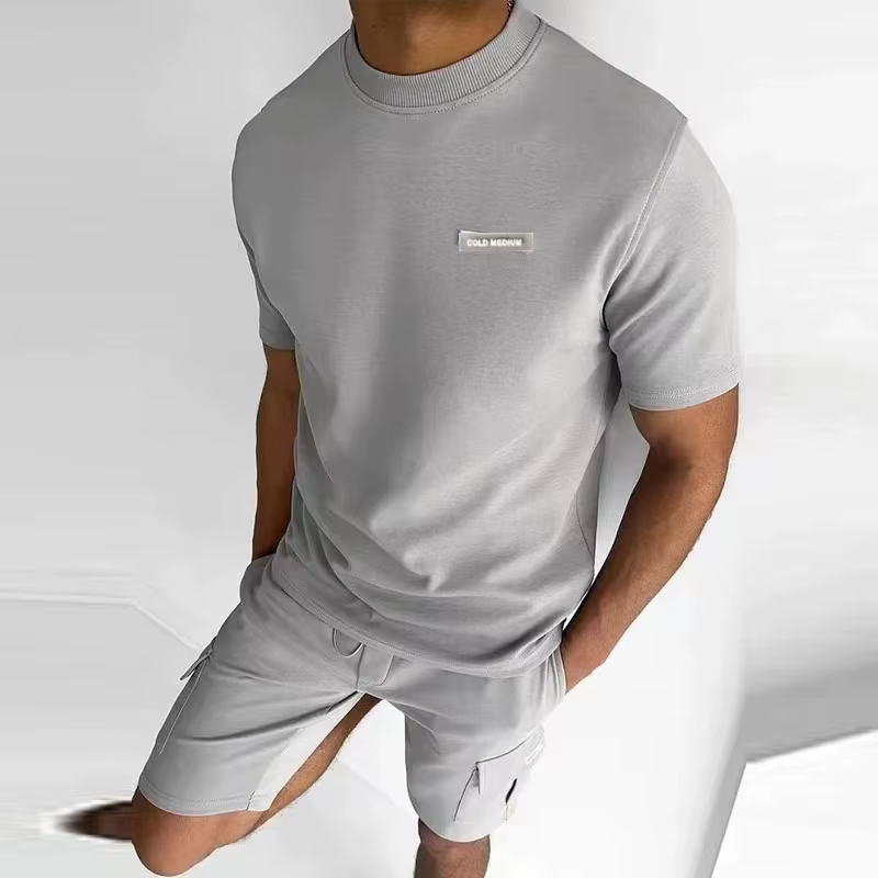 T-shirt à Manches Courtes et Short de Poche pour Homme