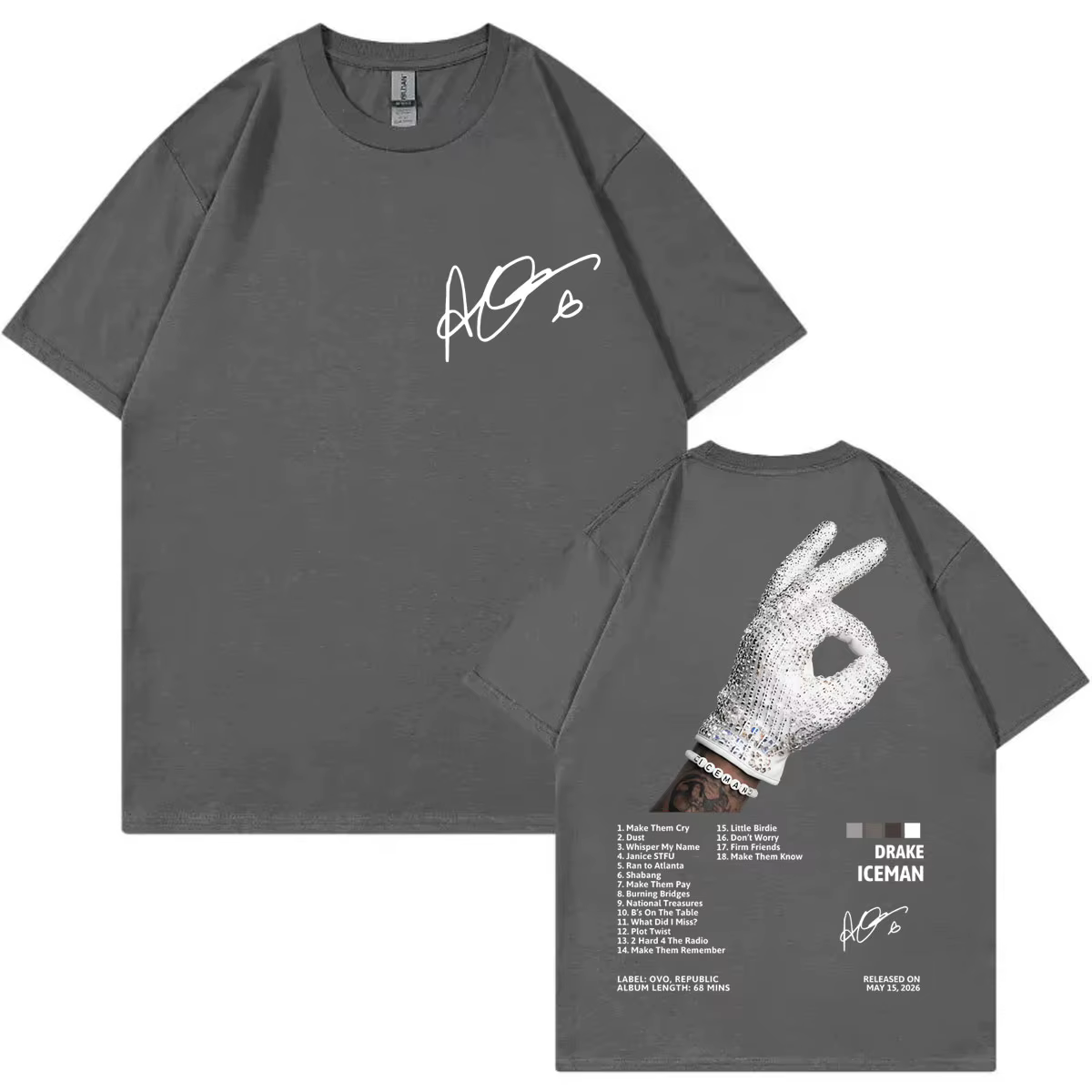 T-shirt de l'album Iceman du rappeur Drake