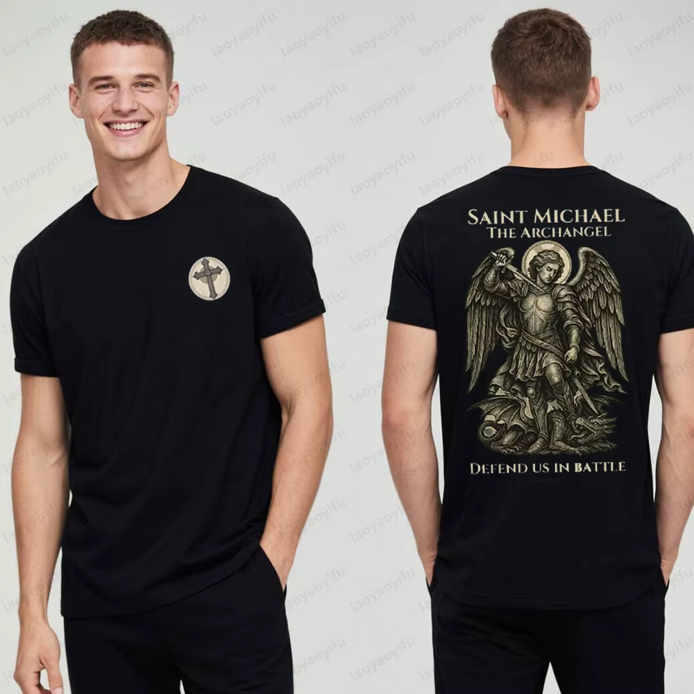 Saint Michael l'archange t-shirt guerrier catholique