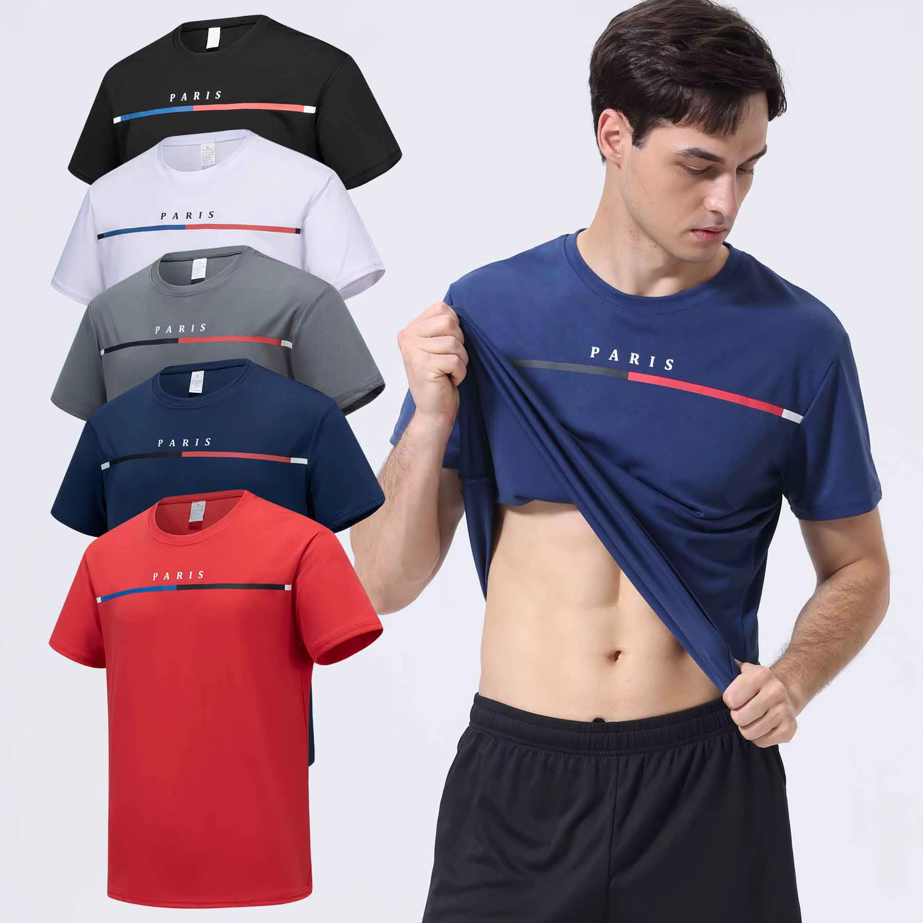 T-Shirt graphique Paris pour hommes
