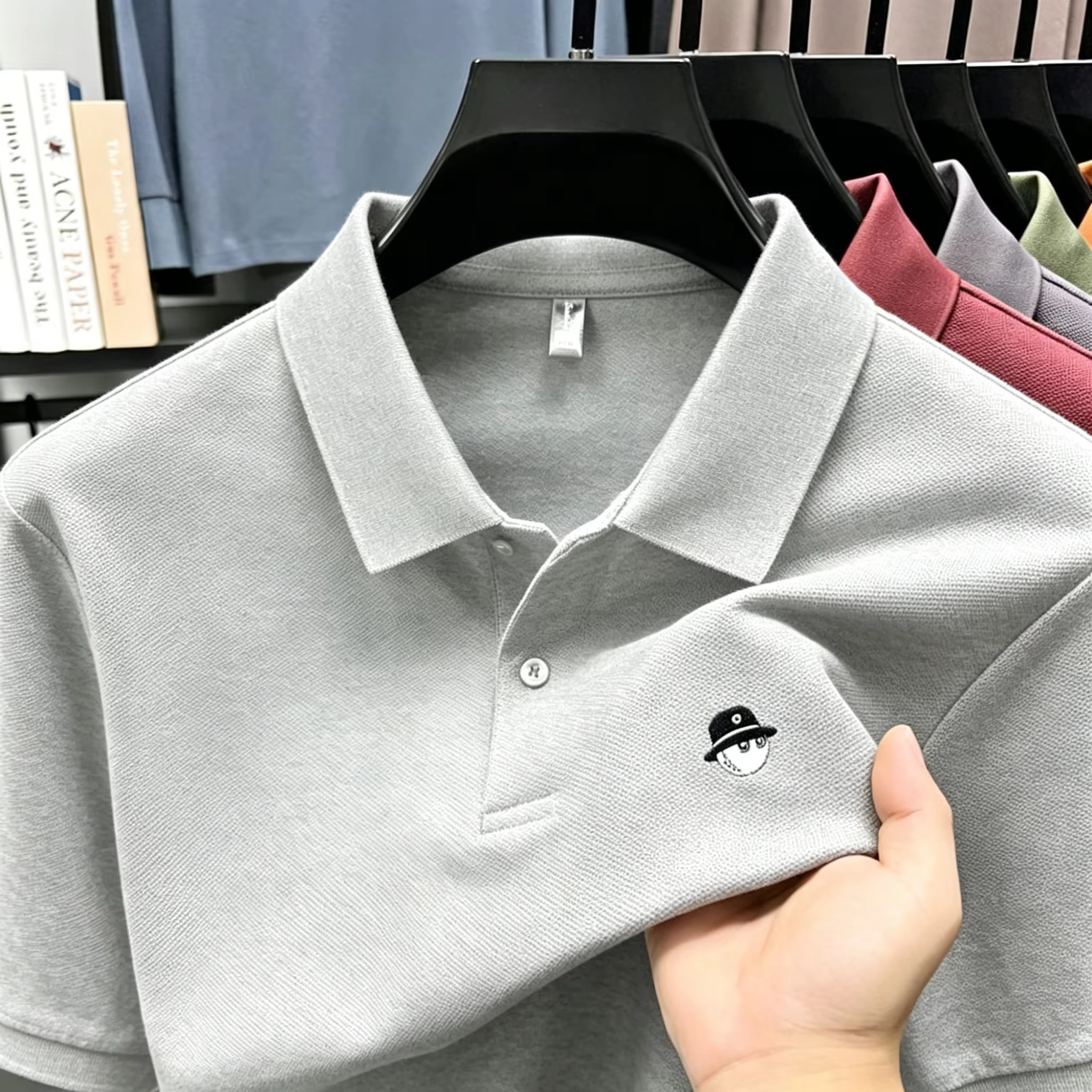 Polo brodé haut de gamme pour hommes