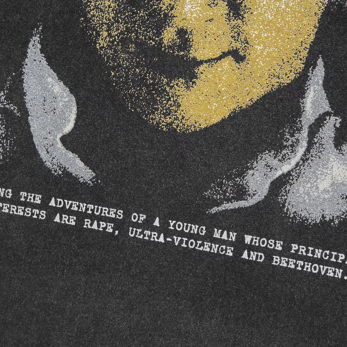 Un T-Shirt Orange mécanique Stanley Kubrick Trainspotting Thelma Louise film rétro coton manches longues lavé imprimé