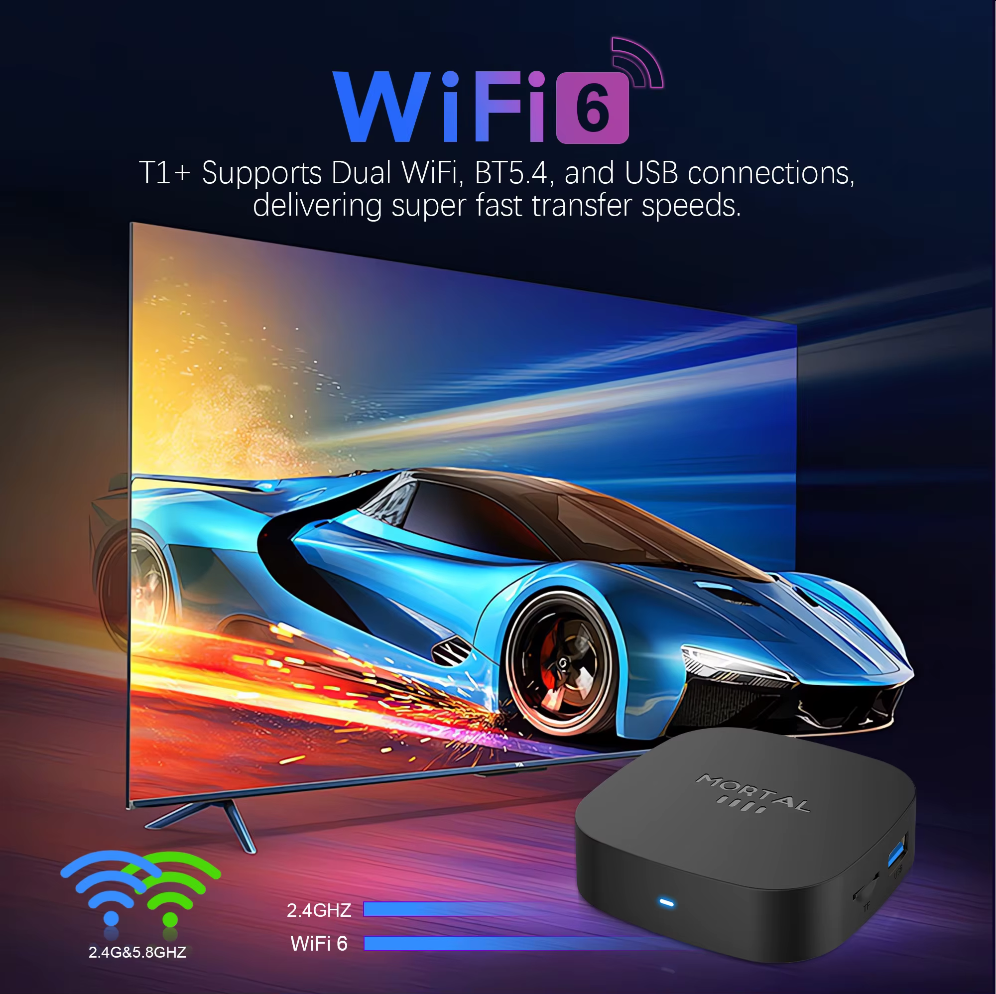 Nouvelle boîte TV T1+ 8K HD 2025, Android 16.0, RK3518 Quad Core, 8 Go de RAM, 128 Go de ROM, double Wifi 2.4G/5.8G, lecteur multimédia de cinéma maison