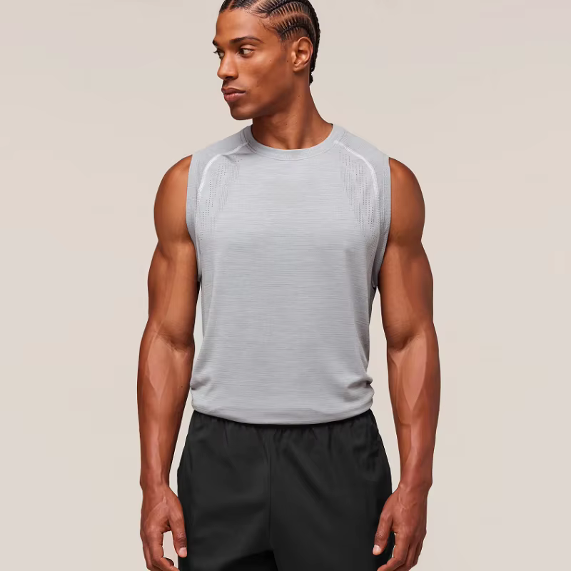 Débardeur Homme Slim Fit Sans Coutures Séchage Rapide Été Sans Manches Entraînement Course Fitness Nouveauté 2026